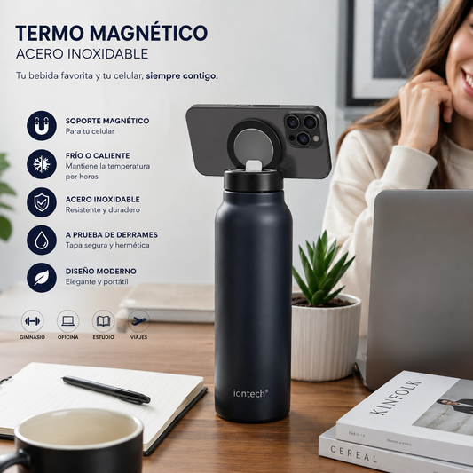 Termo Botella Magnética Acero Inoxidable